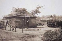 Surroundings of a house (Obihiro City at the end of the Taisho period)