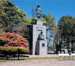 Monument of development of Yufutsu Plain/Monument in honor of Sennin Doshin