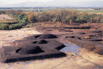 Restored Ebetsu Kofun mounds