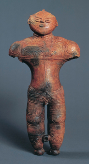 National treasure, the Hollow Clay Figurine (Chuku-Dogu) unearthed at the Chobonaino Site in Hakodate