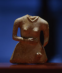 Female figure made of tusk from Moyoro Shell Mound